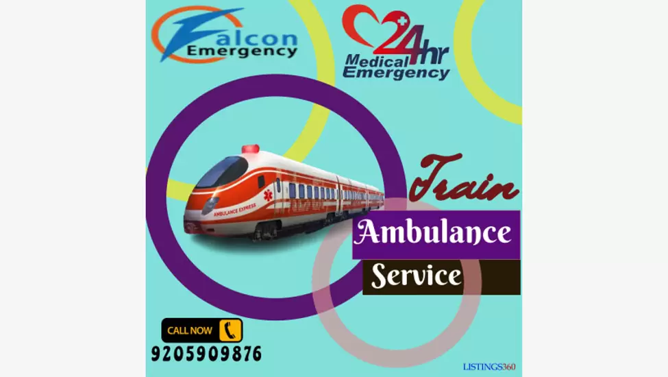 Z$90,000 Falcon Train Ambulance in Patna is Presenting Risk-Free and Safe Medical Transfer
