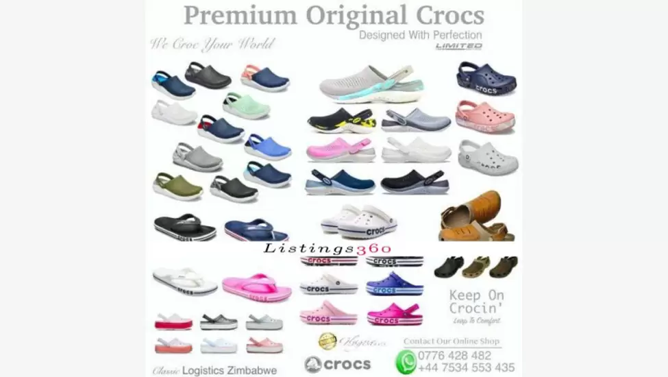 Z$95 Original crocs, clogs and croc slippers in harare zimbabwe - greendale, harare east, harare