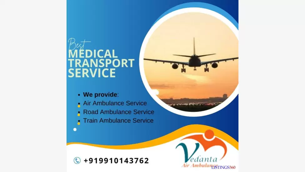 Get an authentic ventilator setup by vedanta air ambulance service in ranchi