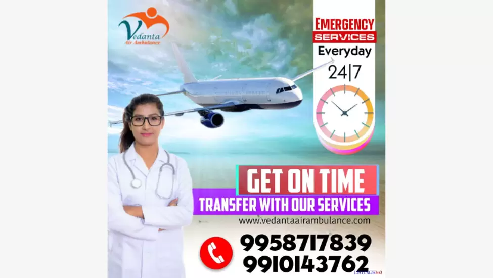 Get hi-tech medical equipment from vedanta air ambulance services in chennai
