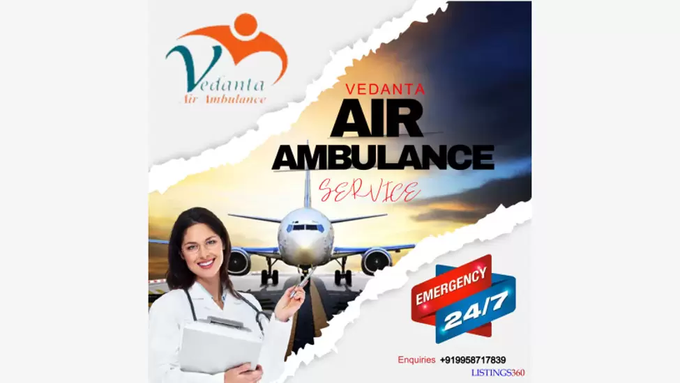 Hire low-fee icu setup by vedanta air ambulance services in delhi